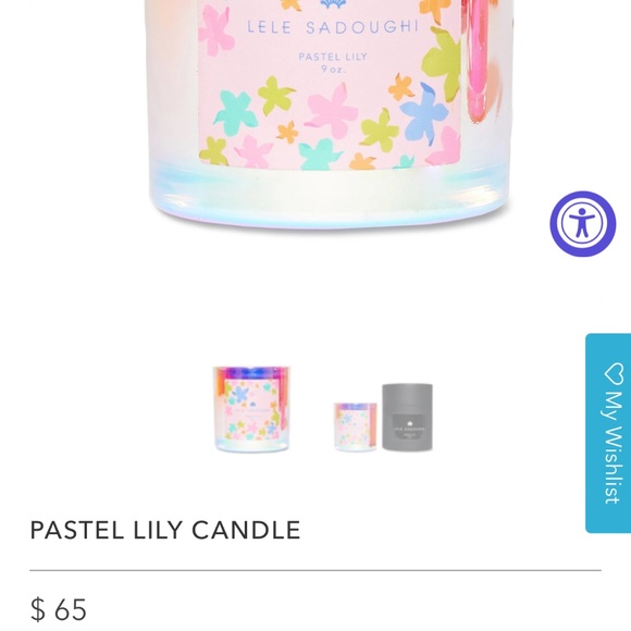LELE SADOUGHI pastel lily 9oz candle - Picture 4 of 5